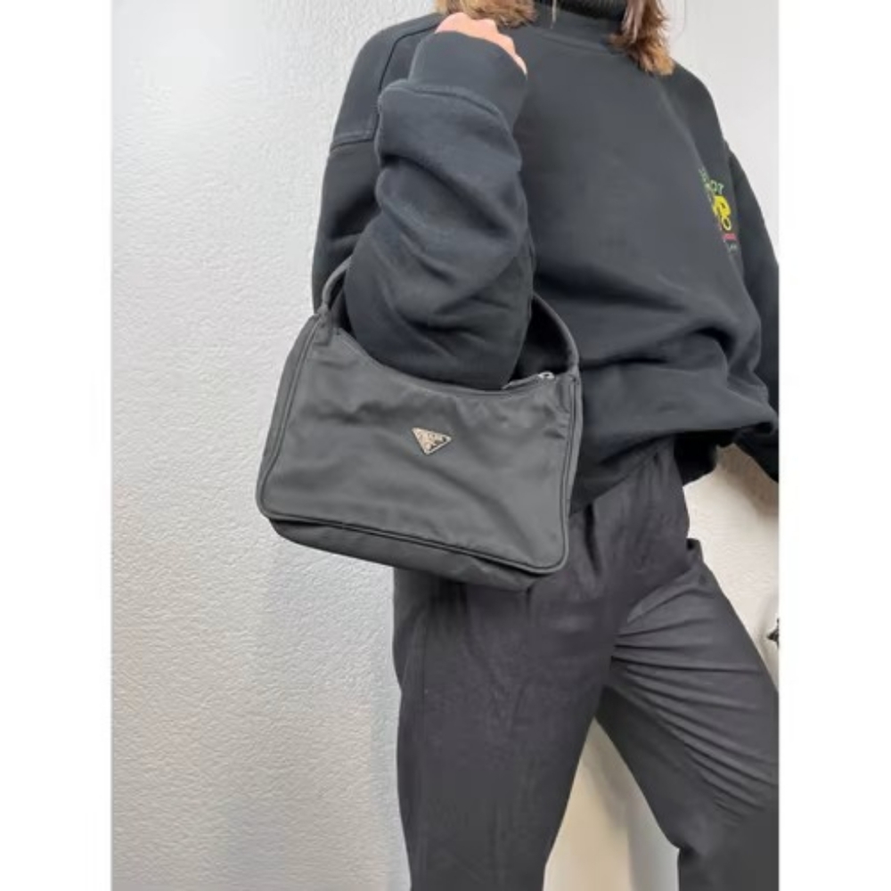 Authentic Prada Hobo Tessuto Mini Handbag - Picture 6 of 6